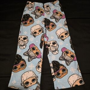 NWOT LOL Surprise Girls Pajama‎ Bottoms Sleepwear Blue Size XS 4